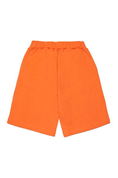 Bermuda arancione con logo per bambino Marni M01823 0M436 