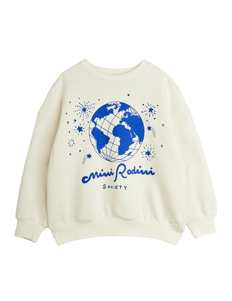 Felpa panna con stampa per neonati e bambini Mini Rodini 2622010810 WHITE 
