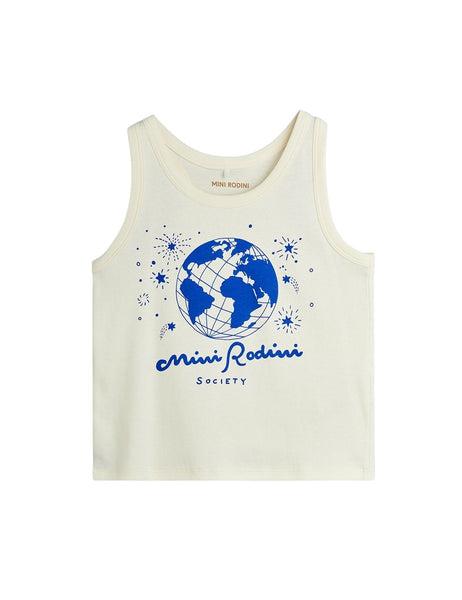 Canotta panna con stampa per neonati e bambini Mini Rodini 2622013510 WHITE 