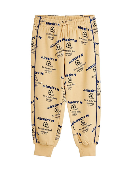 Pantalone beige in felpa con stampa all over per neonato e bambino Mini Rodini 2623011513 BEIGE 