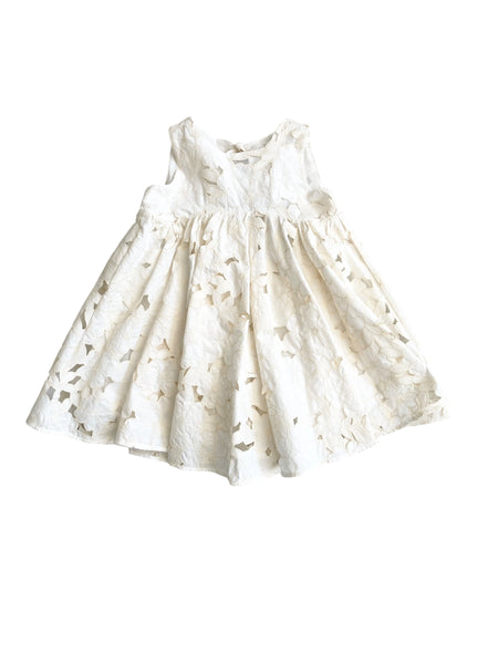 Abito avorio con ricami floreali per neonata e bambina Miss Grant MG1587 AVORIO 