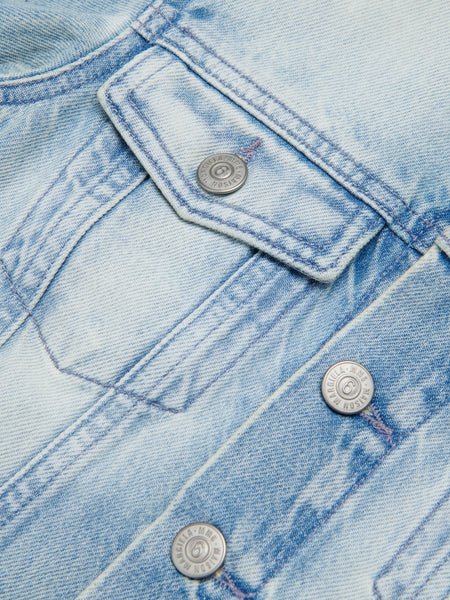 Giacca in denim blu per bambini MM6 Maison Margiela M60924 M601 