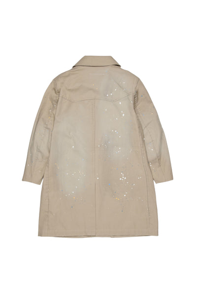 Trench beige con logo per bambini MM6 Maison Margiela M60928 M6709 