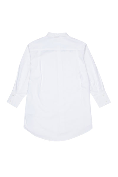 Abito camicia bianco con logo per bambina MM6 Maison Margiela M60943 M6100 