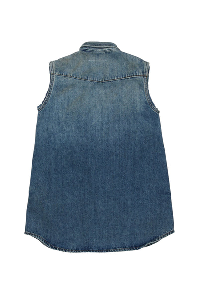 Abito in denim con logo per bambina MM6 Maison Margiela M60945 M601 