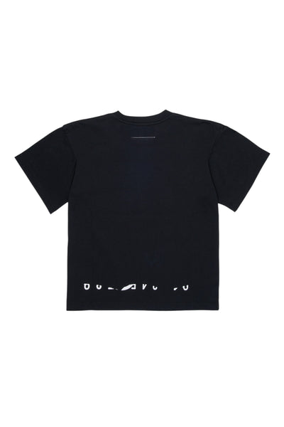 T-shirt nera con logo per bambino MM6 Maison Margiela M60986 M6900 