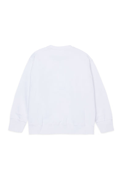 Felpa bianca con logo per bambini MM6 Maison Margiela M61011 M6100 