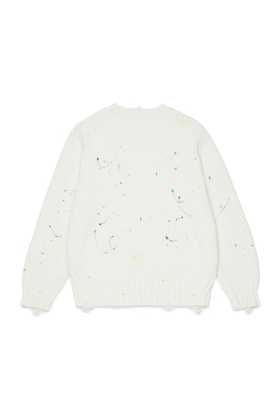 Maglia panna con dettagli per bambini MM6 Maison Margiela M61026 M6101 