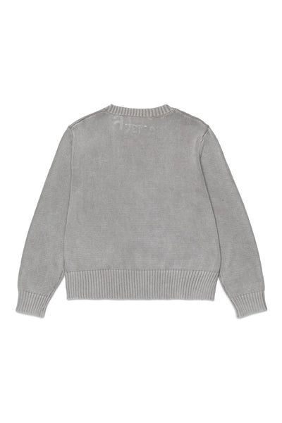 Maglia grigia con logo per bambini MM6 Maison Margiela M61027 M6907 