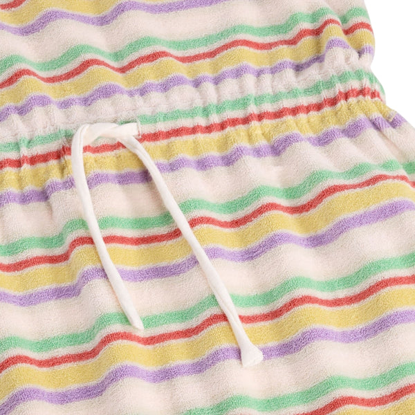 Abito in spugna a righe multicolor per bambina Molo CHERISH 9489 