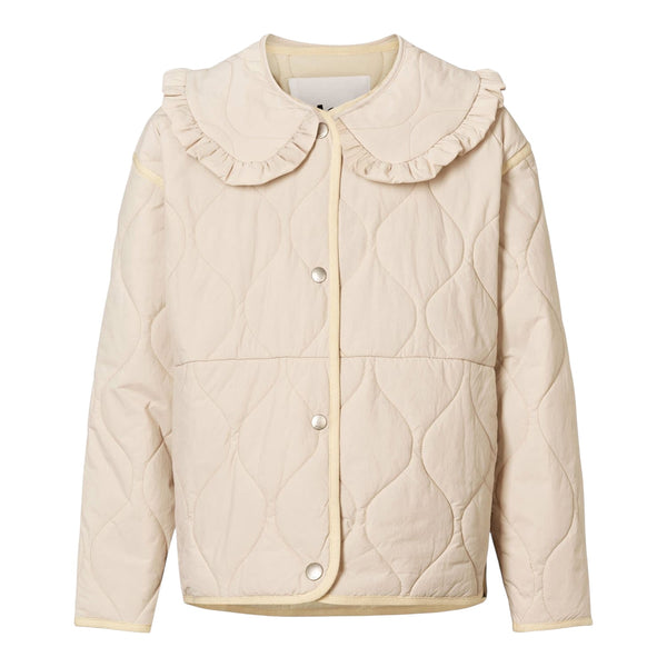 Giubbino trapuntato beige con colletto per bambina Molo HAILEY 5645 