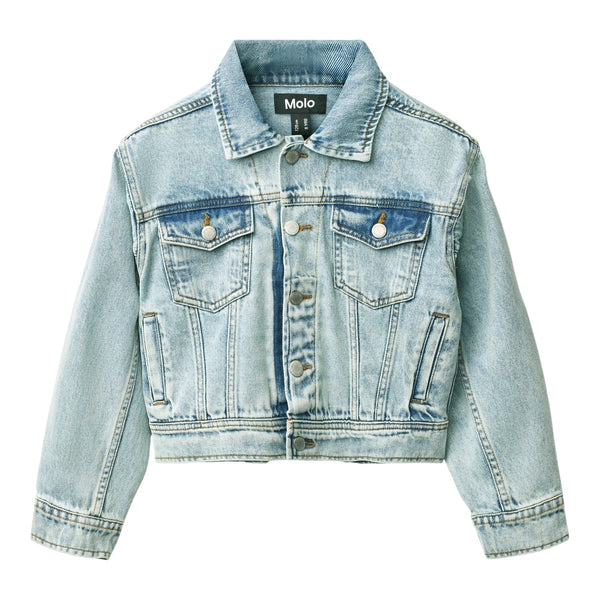 Giubbino in denim blu per bambini Molo HIPOLITO 5457 