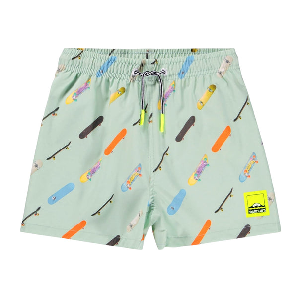 Costume a pantaloncino verde con stampa all over per bambino Molo NIKO 9510 