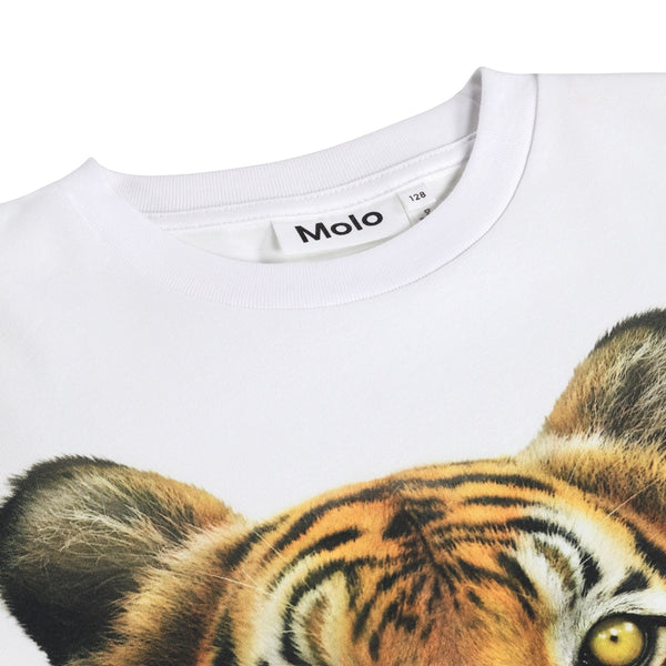 T-shirt bianca con stampa per bambino Molo ROLLO 9863 