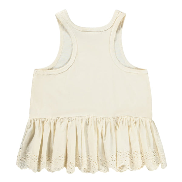 Canotta panna con ricamo per neonata e bambina Molo ROSA 2444 