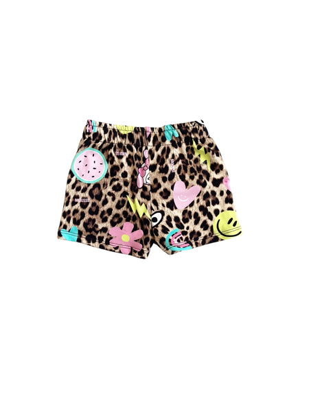 Shorts leopardato per neonata e bambina Mousse kids LKSF140 LEOHAPPY 