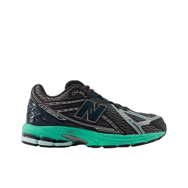 Sneakers 1906 nera e grigia con dettagli verdi per bambini New Balance G1906 66V 