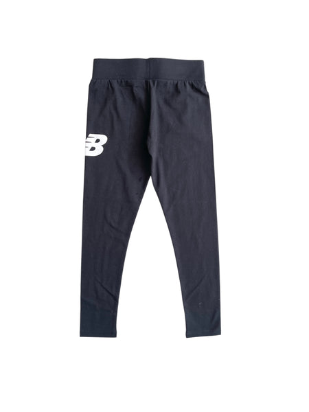 Leggings nero con logo per bambina New Balance LAKG0012 CAVIAR 