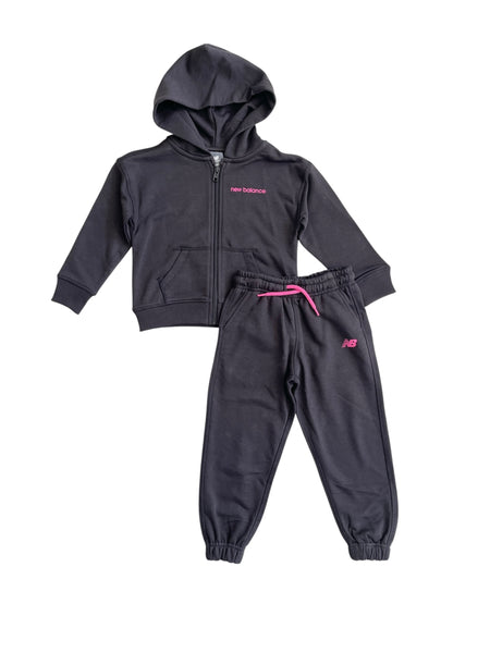 Completo t-shrt beige + leggings nero per bambina New Balance YS61C5PP LINEN 