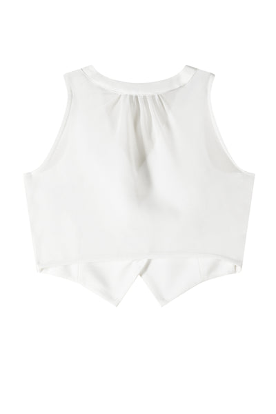 Gilet bianco per bambina Patrizia Pepe 7C0273 W146 