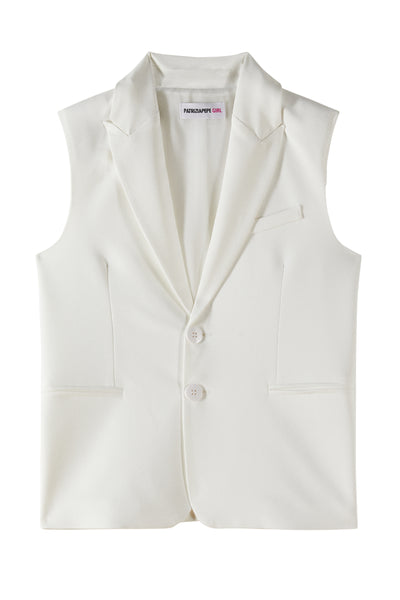 Gilet bianco per bambina Patrizia Pepe 7S0278 W146 