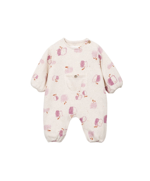 Tutina in maglia panna con stampa all over per neonata Play up 0AS11505 E763N 