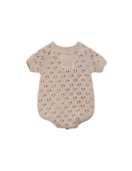 Tutina beige in maglia lavorata per neonata Play up 0AS11508 P0088 