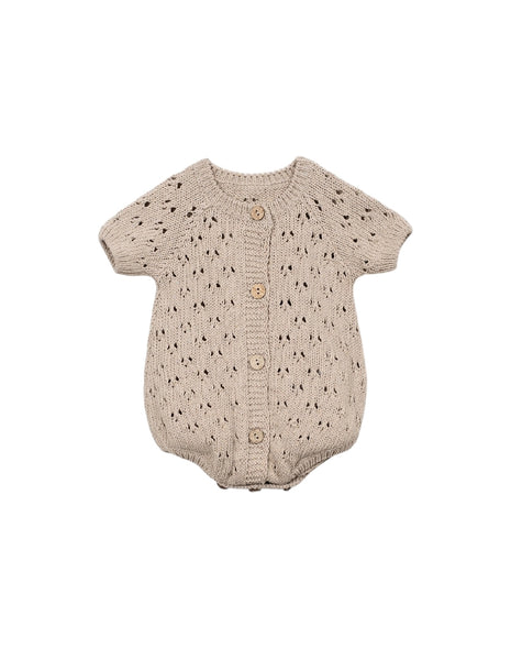 Tutina beige in maglia lavorata per neonata Play up 0AS11508 P0088 