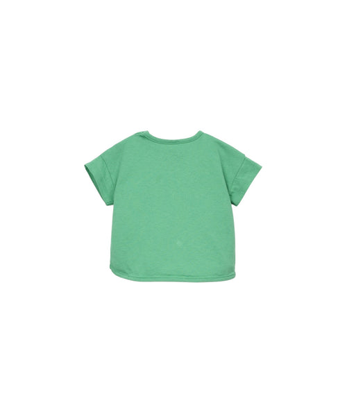 T-shirt verde con taschino per neonato Play up 1AS10900 P7215 