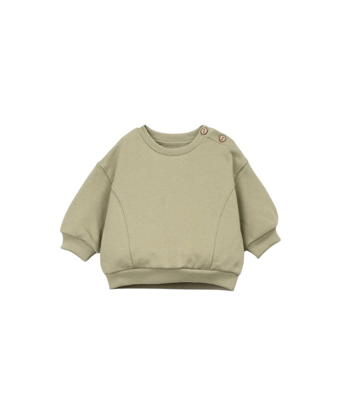 Felpa verde oliva per neoanato Play up 1AS10903 P7214 