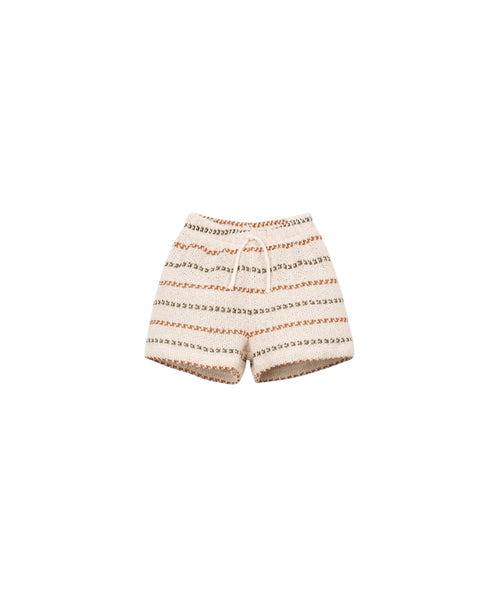 Shorts in maglia beige con righe per neonato Play up 1AS11705 R367G 