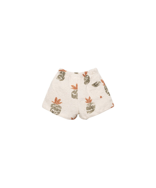Shorts ecrù in maglia con stampa all over per neonato Play up 1AS11706 E793N 
