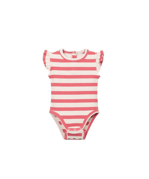 Body a righe rosa e panna per neonata Play up 2AS11200 R362P 