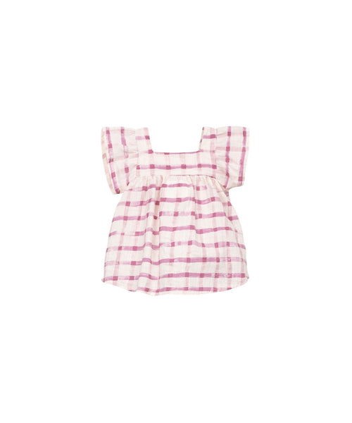Blusa a quadri peonia per neonata Play up 2AS11301 E779N 