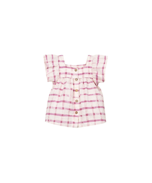 Blusa a quadri peonia per neonata Play up 2AS11301 E779N 