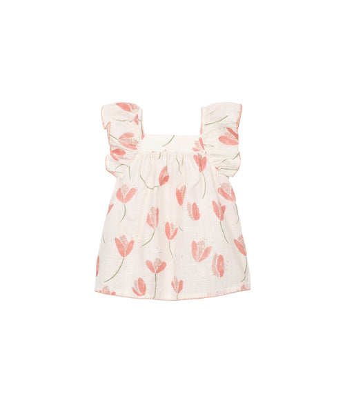 Abito panna con stampa all over per neonata Play up 2AS11454 E788N 