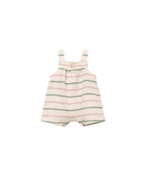 Tuta in maglia beige a righe per neonata Play up 2AS11501 R366P 