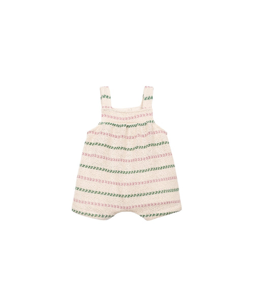 Tuta in maglia beige a righe per neonata Play up 2AS11501 R366P 