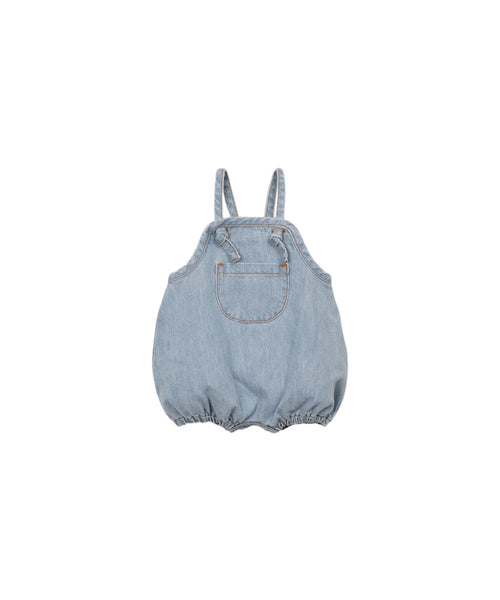 Salopette in denim blu per neonati Play up 2AS11504 D001 