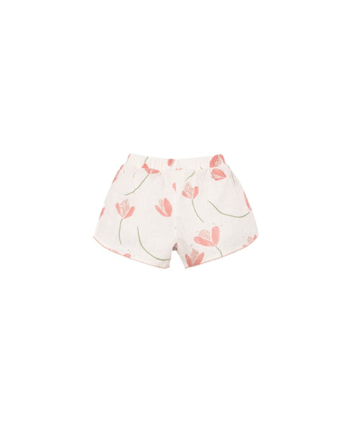 Shorts panna con stampa all over per neonata Play up 2AS11704 E788N 