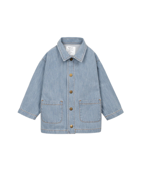 Giubbino in denim blu chiaro per bambino Play up 3AS11402 D001 
