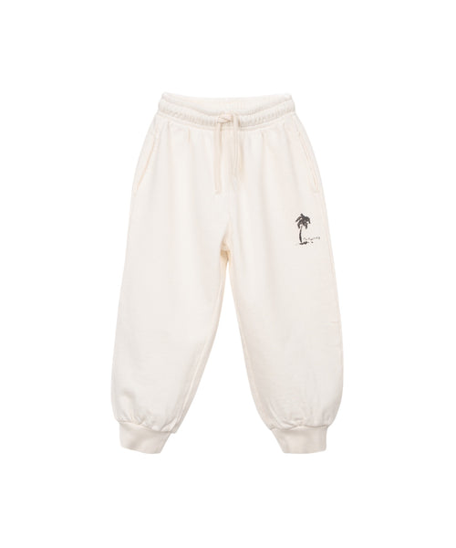 Pantalone in felpa panna con stampa per bambino Play up 3AS11602 P0088 