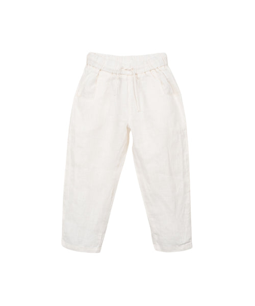 Pantalone panna in lino per bambino Play up 3AS11603 P0088 