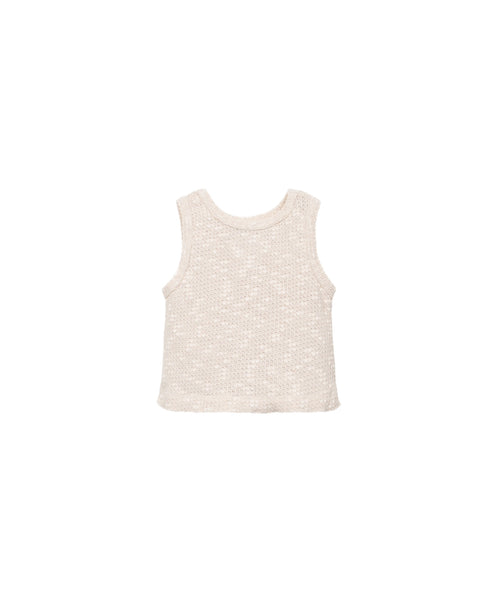 Top in maglia beige per bambina Play up 4AS11150 P0088 