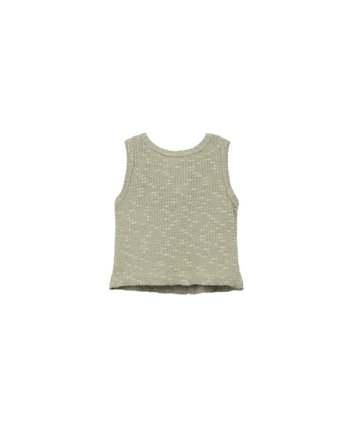 Top in maglia verde oliva per bambina Play up 4AS11150 P7214 