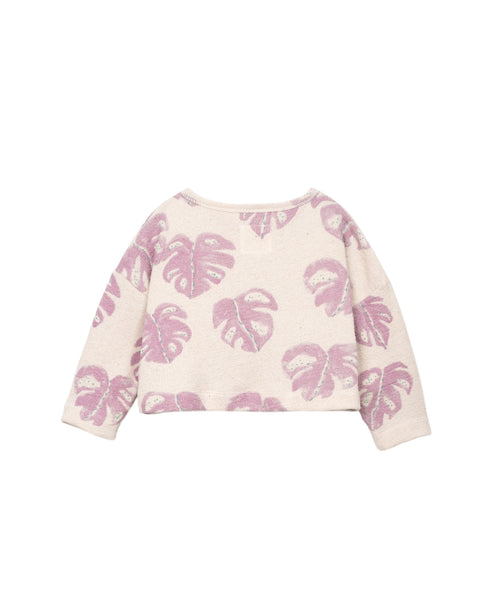 Maglia beige con stampa all over per bambina Play up 4AS11351 E798N 