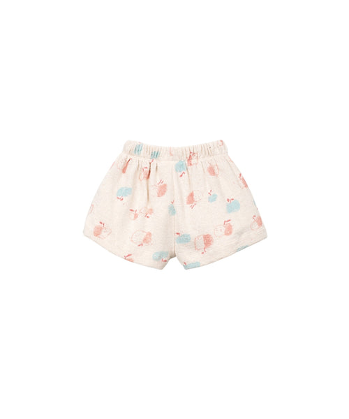 Shorts in maglia beige con stampa all over per bambina Play up 4AS11703 E768N 
