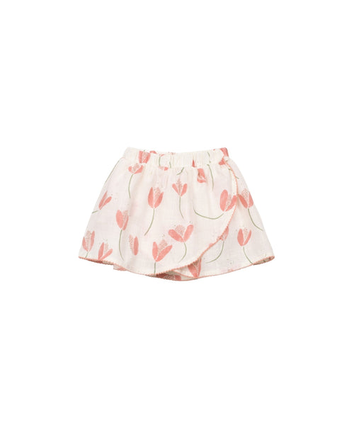Gonna-pantalone panna con stampa all over per bambina Play up 4AS11750 E788N 