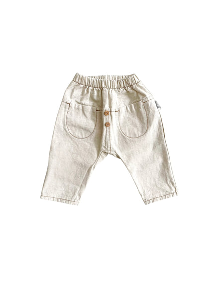 Pantalone beige per neonato Snug 933AV6S023F72 0002 