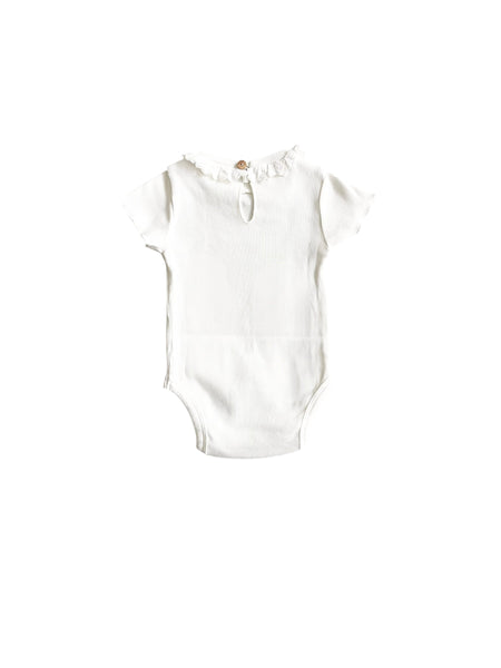 Body bianco con ricamo per neonata Snug 933AX6S124N11 0011 